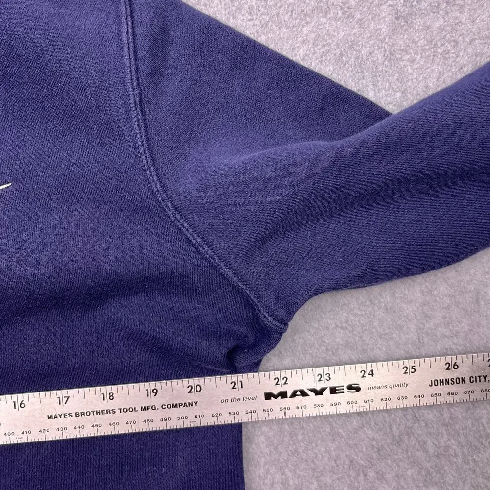 nike sweatshirt blue crew neck long sleeve mens medium